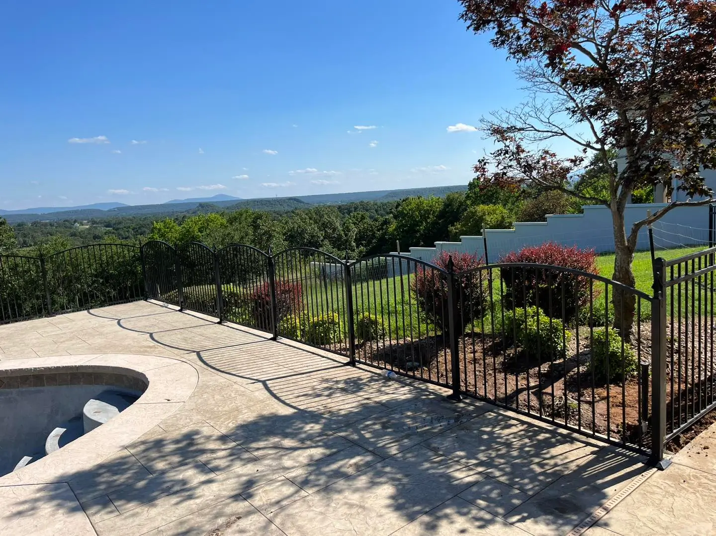 Iron fence overlooking arkansas